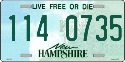 NH license plate 1140735