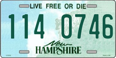 NH license plate 1140746