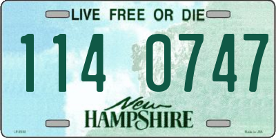 NH license plate 1140747