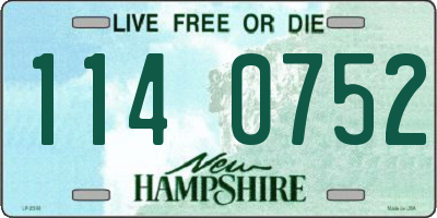 NH license plate 1140752