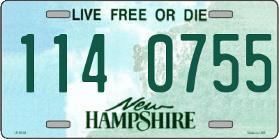 NH license plate 1140755
