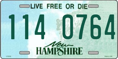 NH license plate 1140764
