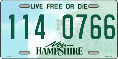 NH license plate 1140766