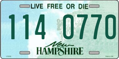 NH license plate 1140770