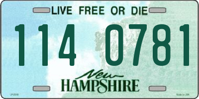 NH license plate 1140781