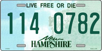 NH license plate 1140782