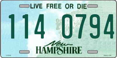 NH license plate 1140794