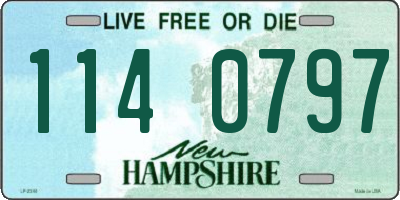 NH license plate 1140797