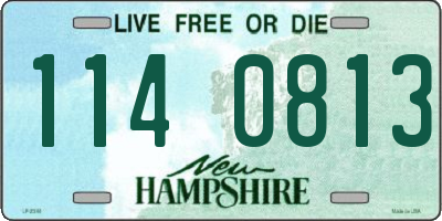 NH license plate 1140813