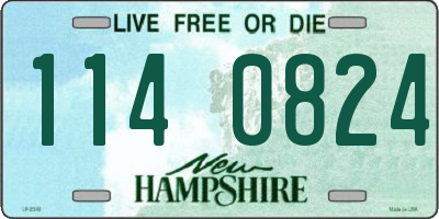 NH license plate 1140824