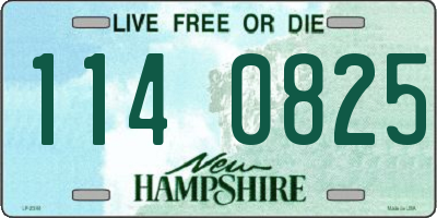 NH license plate 1140825
