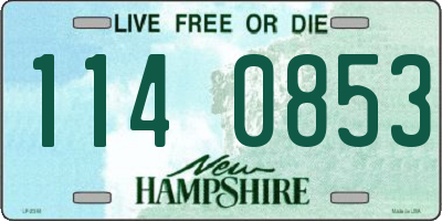 NH license plate 1140853