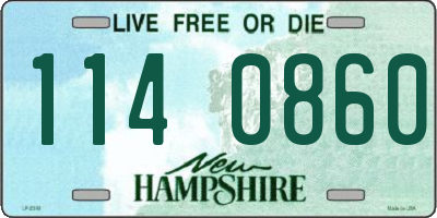 NH license plate 1140860