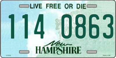 NH license plate 1140863