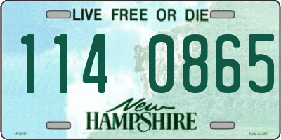 NH license plate 1140865