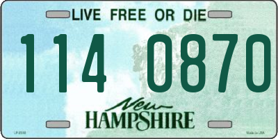 NH license plate 1140870