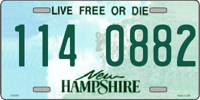 NH license plate 1140882