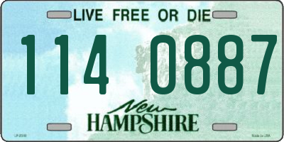 NH license plate 1140887