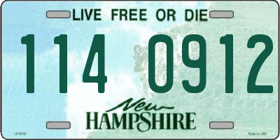 NH license plate 1140912