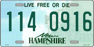 NH license plate 1140916