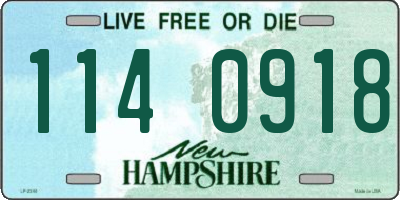 NH license plate 1140918