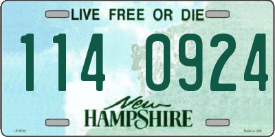 NH license plate 1140924