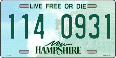 NH license plate 1140931