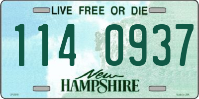 NH license plate 1140937
