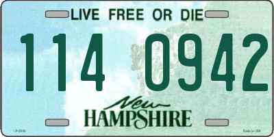 NH license plate 1140942