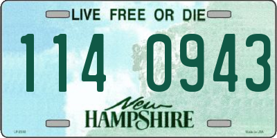 NH license plate 1140943