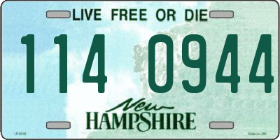 NH license plate 1140944