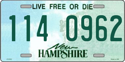 NH license plate 1140962