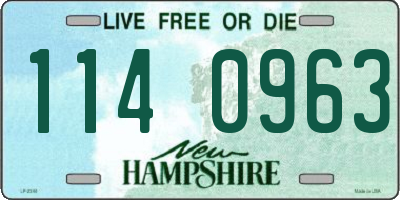 NH license plate 1140963