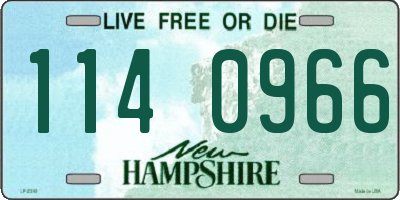NH license plate 1140966