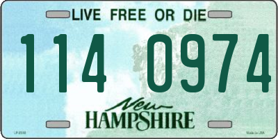 NH license plate 1140974