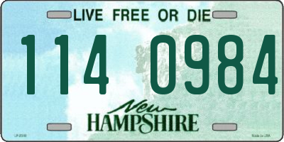 NH license plate 1140984
