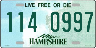 NH license plate 1140997