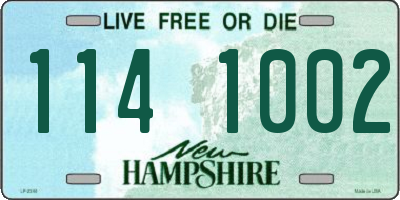 NH license plate 1141002