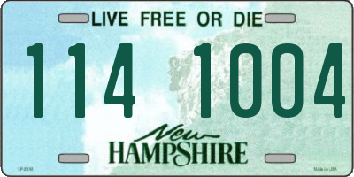NH license plate 1141004