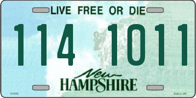 NH license plate 1141011