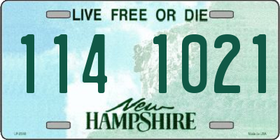 NH license plate 1141021