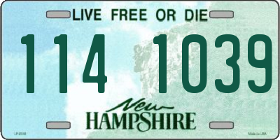 NH license plate 1141039