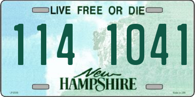 NH license plate 1141041