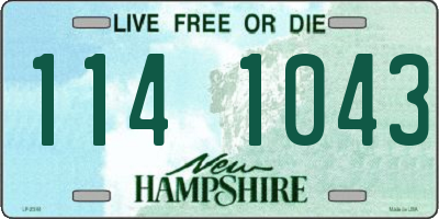 NH license plate 1141043
