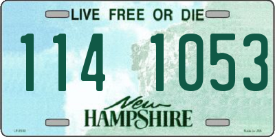 NH license plate 1141053
