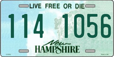 NH license plate 1141056