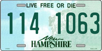 NH license plate 1141063