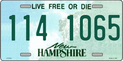 NH license plate 1141065
