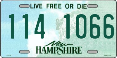 NH license plate 1141066