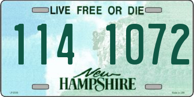 NH license plate 1141072